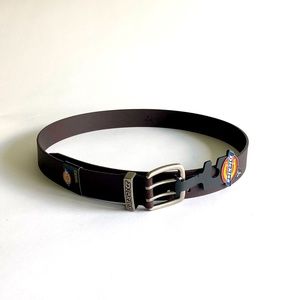 Men’s New Dickies Brown Leather Belt size L 38-40